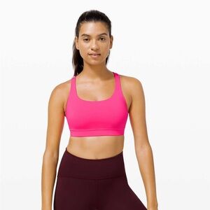 Lululemon Energy Bra Highlight Pink 4 Medium Support B/C